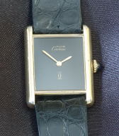 ladies must de Cartier tank case wrist watch
